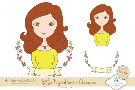Hand Drawn Woman Avatar Profile