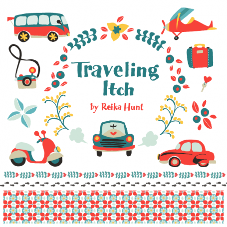 Traveling Itch - Clip Art Set