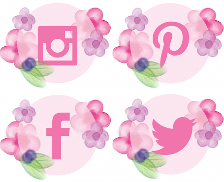 Watercolor Social Icons