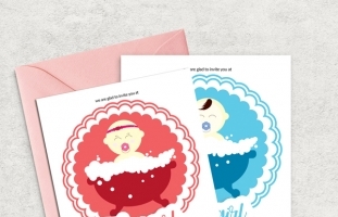 Baby Shower Announcement Flyer